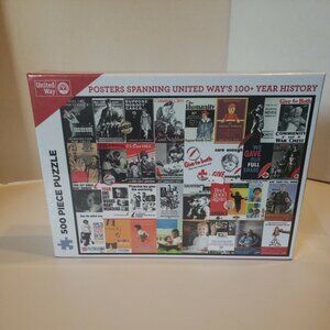 PUZZLE Posters Spanning United Way 100 Year History 500 Pc Eastman Rochester NEW